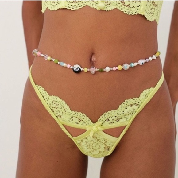 New! For love and lemons creamsicle thong panty 3796 - Picture 1 of 11
